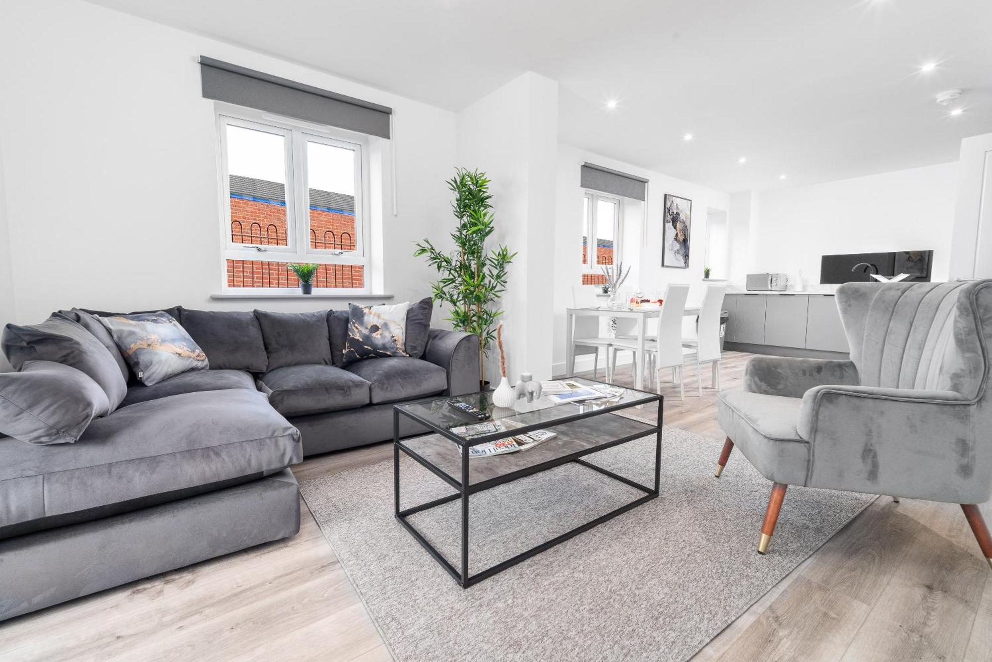 Luxury Apartment - 2 Bedrooms - Balcony - Parking - Netflix - Wifi - 7Mc Бірмінгем Екстер'єр фото